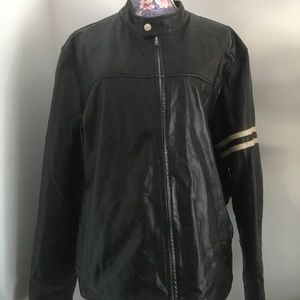 Cafe racer leather jacket